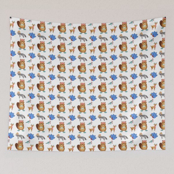 Item preview, Animals wrapped up for the long winter designed and sold by huape.