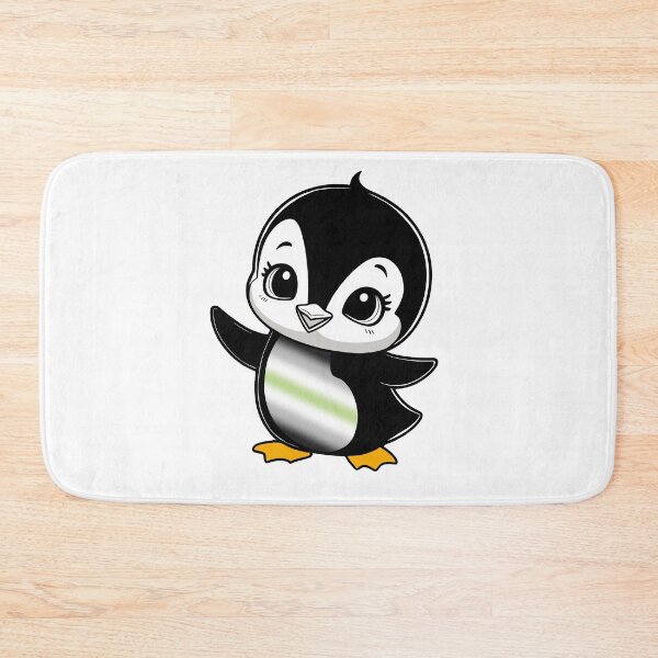 Item preview, Agender Pride Baby Penguin, Kawaii Agender Flag Penguin designed and sold by Travelslightly.