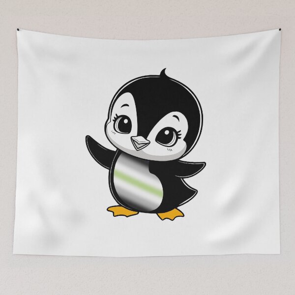 Item preview, Agender Pride Baby Penguin, Kawaii Agender Flag Penguin designed and sold by Travelslightly.