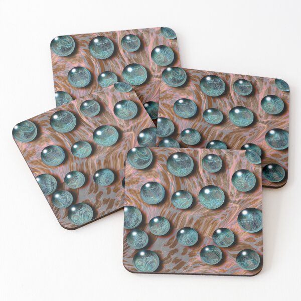 Item preview, Turquoise Cheetah Marbles designed and sold by JenConArt.