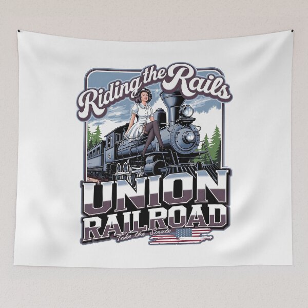Item preview, Union railroad - Riding the rails - Union Pacific railroad - Polar express - Riding the train - American train designed and sold by JansenGS.