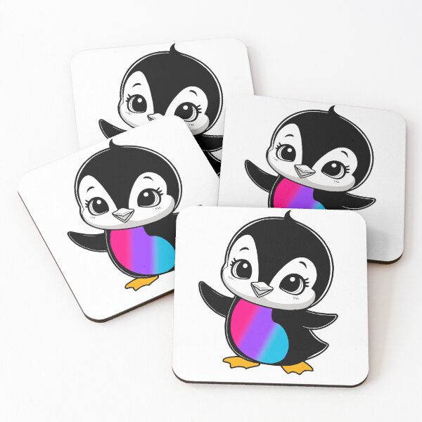 Item preview, Androgynous Pride Baby Penguin, Kawaii Androgynous Flag Penguin designed and sold by Travelslightly.
