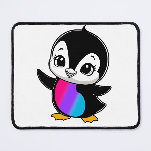 Item preview, Androgynous Pride Baby Penguin, Kawaii Androgynous Flag Penguin designed and sold by Travelslightly.
