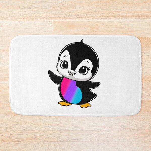 Item preview, Androgynous Pride Baby Penguin, Kawaii Androgynous Flag Penguin designed and sold by Travelslightly.