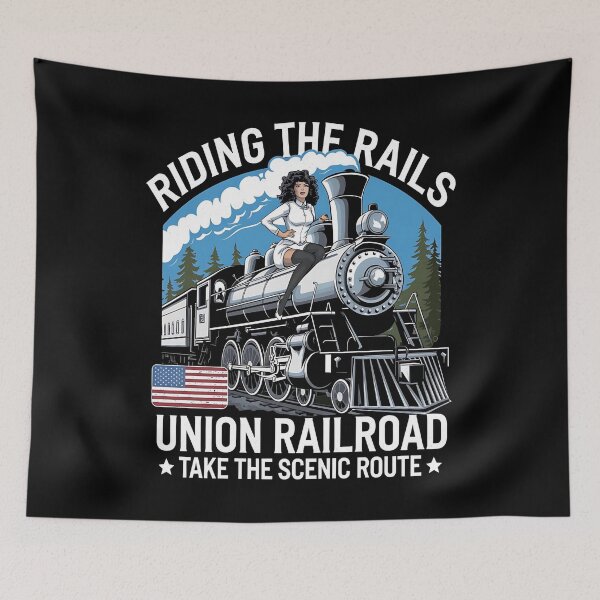 Item preview, Union railroad - Riding the rails - Union Pacific railroad - Polar express - Riding the train - American train designed and sold by JansenGS.