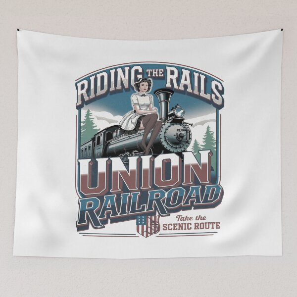 Item preview, Union railroad - Riding the rails - Union Pacific railroad - Polar express - Riding the train - American train designed and sold by JansenGS.