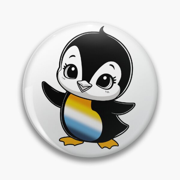 Item preview, Aroace Pride Baby Penguin, Kawaii Aroace Flag Penguin designed and sold by Travelslightly.