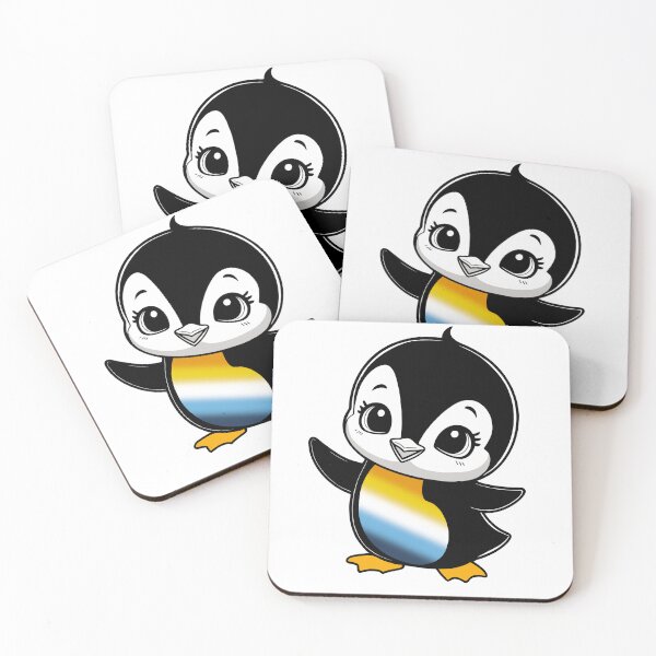 Item preview, Aroace Pride Baby Penguin, Kawaii Aroace Flag Penguin designed and sold by Travelslightly.