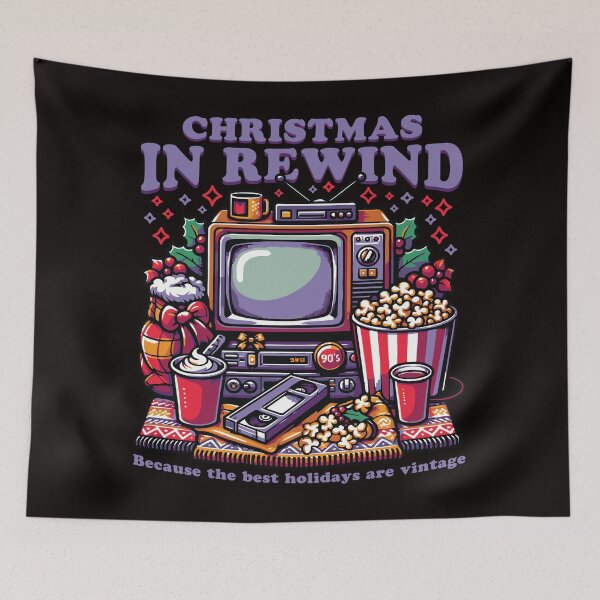 Item preview, Christmas in Rewind - Vintage Holiday Magic designed and sold by DrawHandArt.