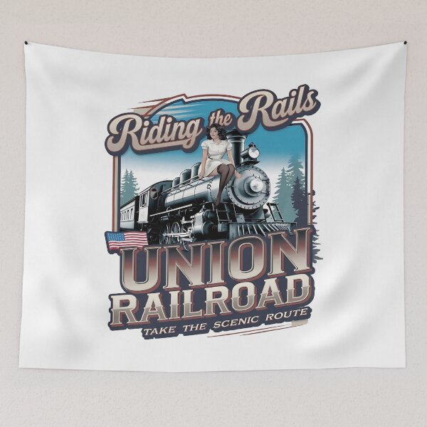 Item preview, Union railroad - Riding the rails - Union Pacific railroad - Polar express - Riding the train - American train designed and sold by JansenGS.