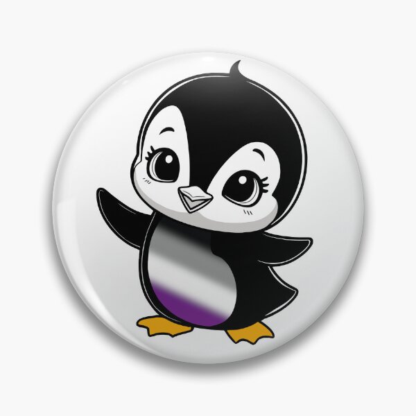 Item preview, Asexual Pride Baby Penguin, Kawaii Ace Flag Penguin designed and sold by Travelslightly.