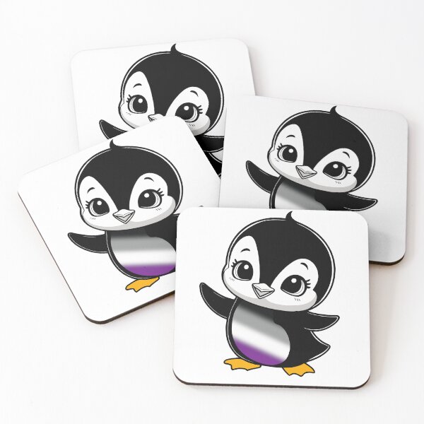 Item preview, Asexual Pride Baby Penguin, Kawaii Ace Flag Penguin designed and sold by Travelslightly.