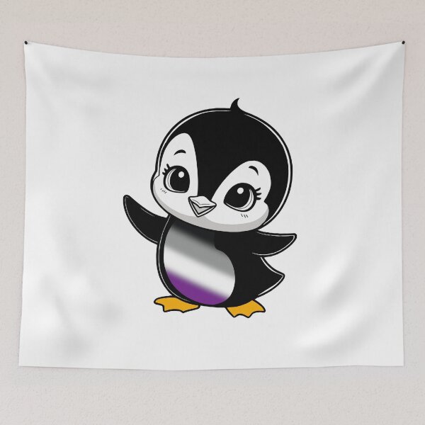 Item preview, Asexual Pride Baby Penguin, Kawaii Ace Flag Penguin designed and sold by Travelslightly.