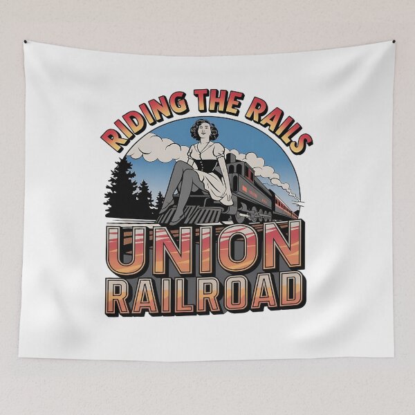Item preview, Union railroad - Riding the rails - Union Pacific railroad - Polar express - Riding the train - American train designed and sold by JansenGS.