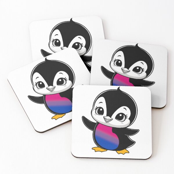 Item preview, Bisexual Pride Baby Penguin, Kawaii Bisexual Flag Penguin designed and sold by Travelslightly.