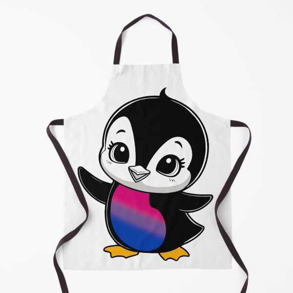 Item preview, Bebé pingüino del orgullo bisexual, pingüino kawaii con bandera bisexual designed and sold by Travelslightly.