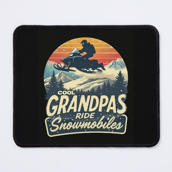 Item preview, Cool Snowmobile Art For Men Grandpa Snowmobiling Snowmobile designed and sold by Imaginarium Design.