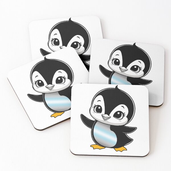 Item preview, Demiboy Pride Baby Penguin, Kawaii Demiboy Flag Penguin designed and sold by Travelslightly.