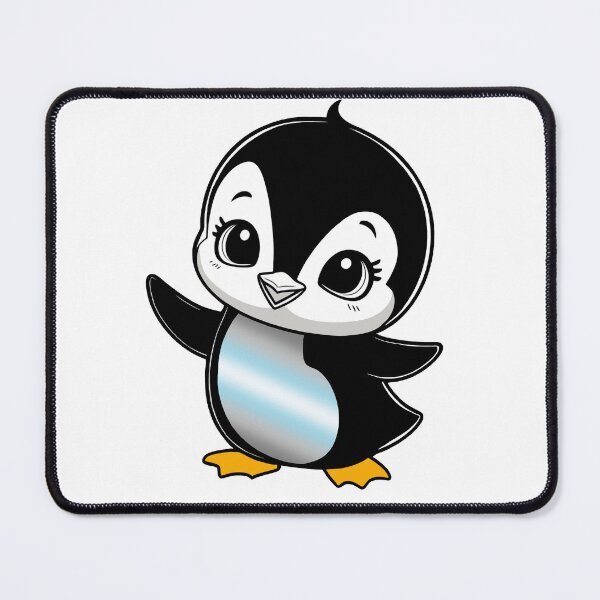 Item preview, Demiboy Pride Baby Penguin, Kawaii Demiboy Flag Penguin designed and sold by Travelslightly.
