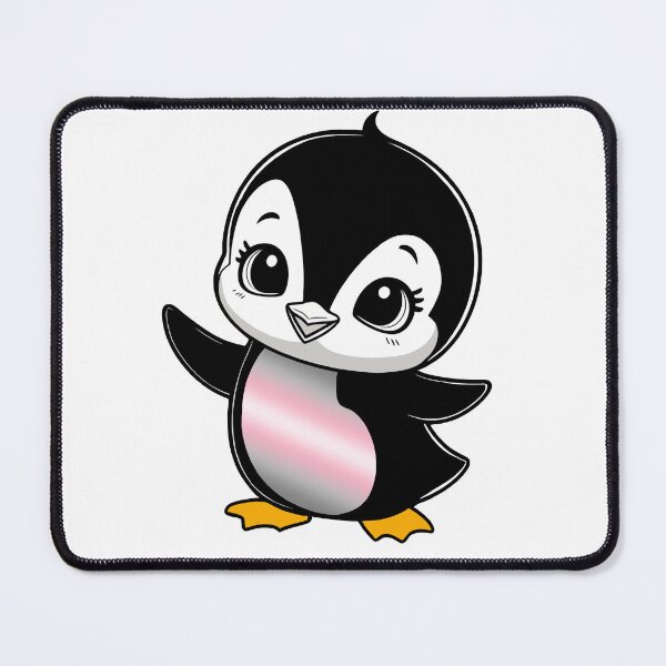Item preview, Demigirl Pride Baby Penguin, Kawaii Demigirl Flag Penguin designed and sold by Travelslightly.