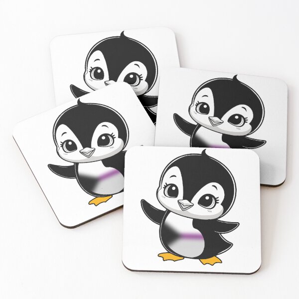 Item preview, Demisexual Pride Baby Penguin, Kawaii Demi Flag Penguin designed and sold by Travelslightly.