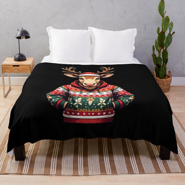 Artikelvorschau, Lustiges Rentier im festlichen hässlichen Pullover entworfen und verkauft von Itsheartshop.