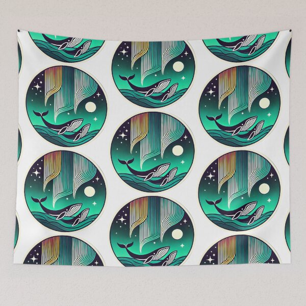 Item preview, Nordlys and the Whales designed and sold by FolkFoundry.