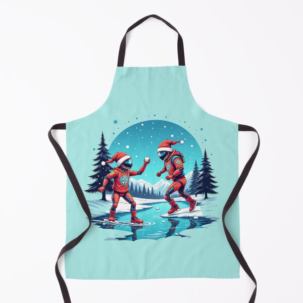 Item preview, Robots Skating and Snowball Fight on Icy Lake designed and sold by Itsheartshop.