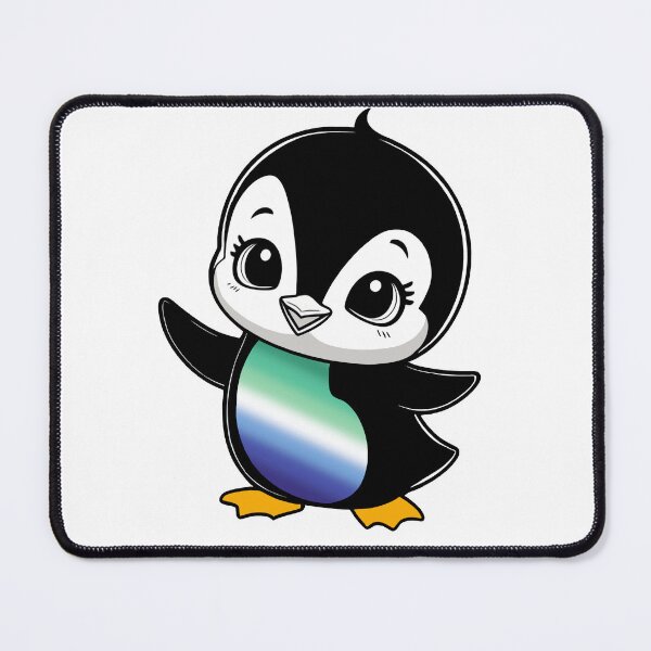 Item preview, Gay MLM Pride Baby Penguin, Kawaii MLM Flag Penguin designed and sold by Travelslightly.