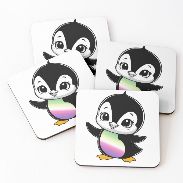 Item preview, Genderfae Pride Baby Penguin, Kawaii Genderdoe Flag Penguin designed and sold by Travelslightly.