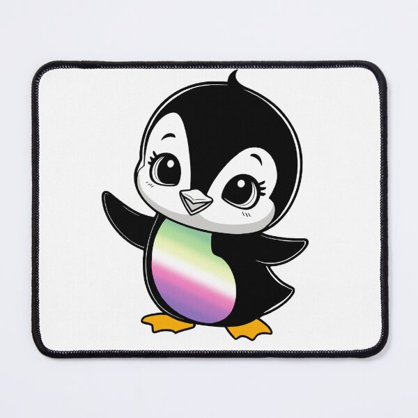 Item preview, Genderfae Pride Baby Penguin, Kawaii Genderdoe Flag Penguin designed and sold by Travelslightly.