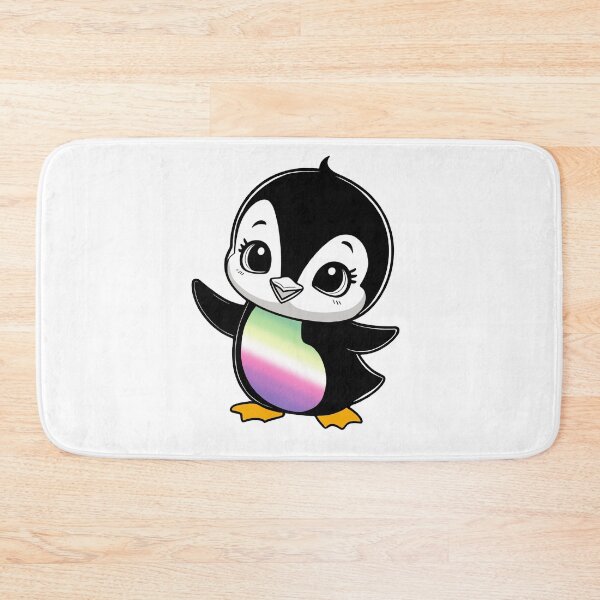 Item preview, Genderfae Pride Baby Penguin, Kawaii Genderdoe Flag Penguin designed and sold by Travelslightly.