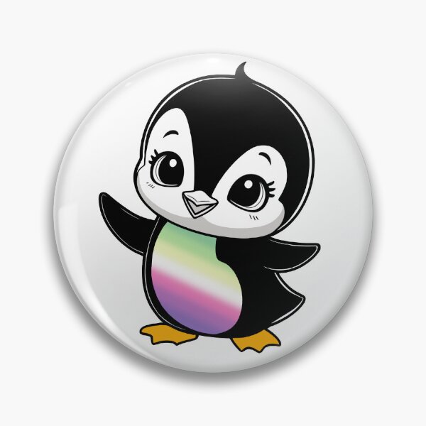 Item preview, Genderfae Pride Baby Penguin, Kawaii Genderdoe Flag Penguin designed and sold by Travelslightly.