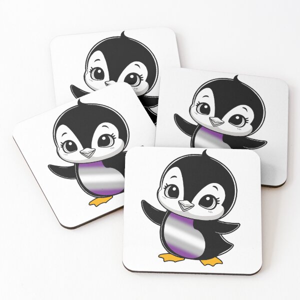 Item preview, Graysexual Pride Baby Penguin, Kawaii Graysexual Flag Penguin designed and sold by Travelslightly.