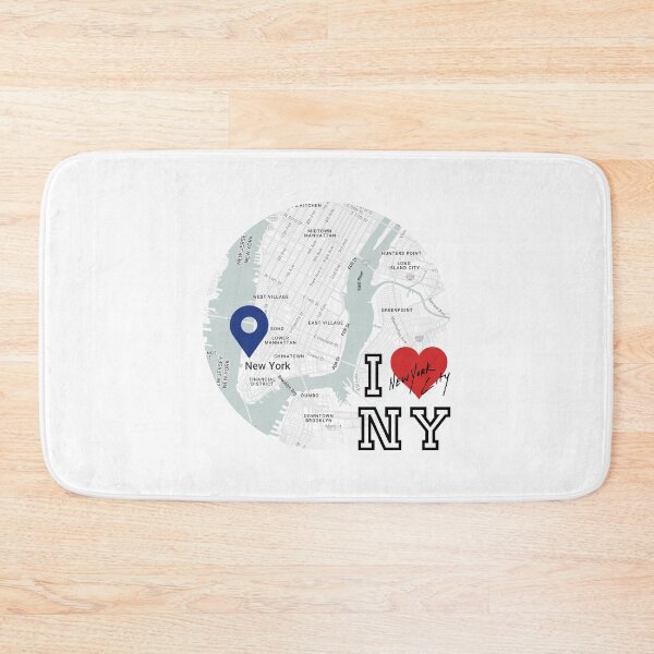 Item preview, New York City Map Art – Manhattan, Brooklyn 2 designed and sold by Psycho-Crazy.