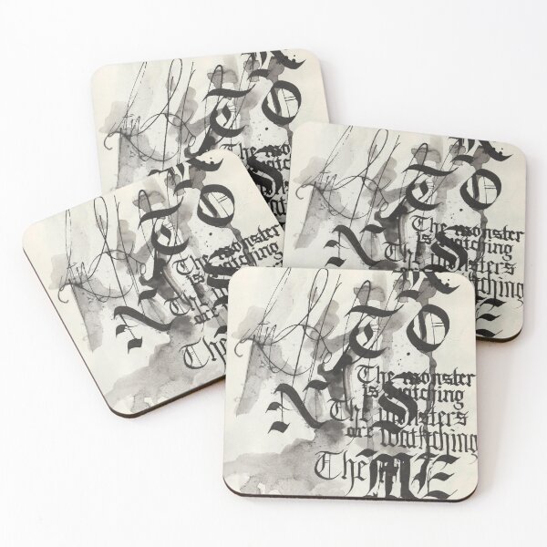 Item preview, Calligraphy English -  94 GOTHIC ABSTRACT EXPERIMTNAL INK  designed and sold by dana-krystle.
