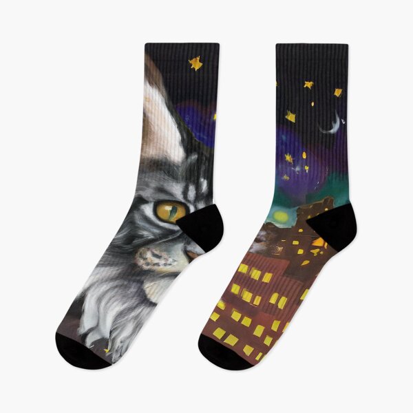 Item preview, A cat in city of night 17 designed and sold by MerryCrown.
