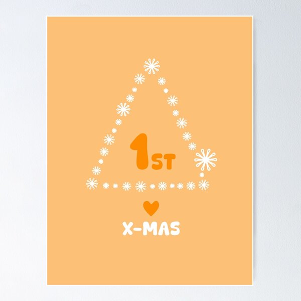 Item preview, FIRST X-MAS, Unique designed and sold by villacreativa.