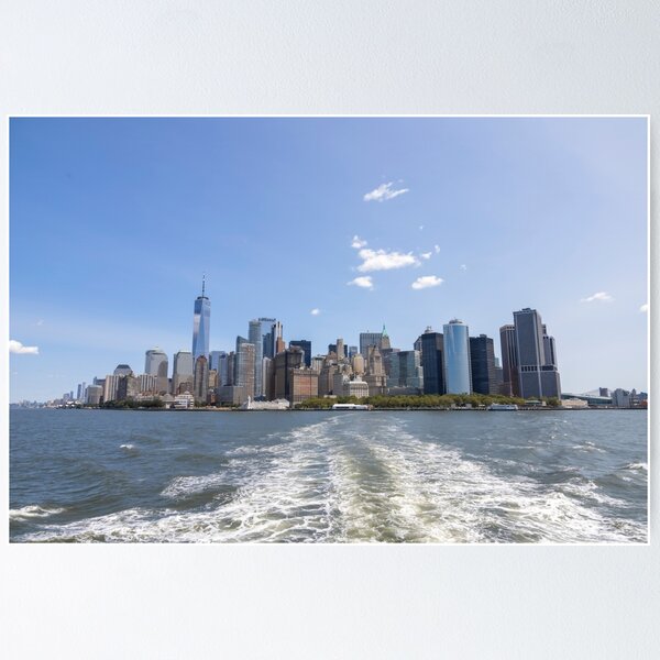 Item preview, Downtown Manhattan from the Liberty Island Ferry designed and sold by jrtwynam.