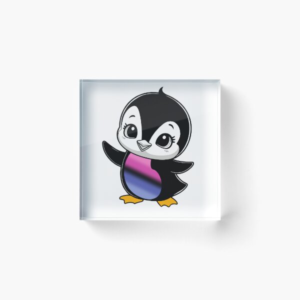 Item preview, Omnisexual Pride Baby Penguin, Kawaii Omni Flag Penguin designed and sold by Travelslightly.