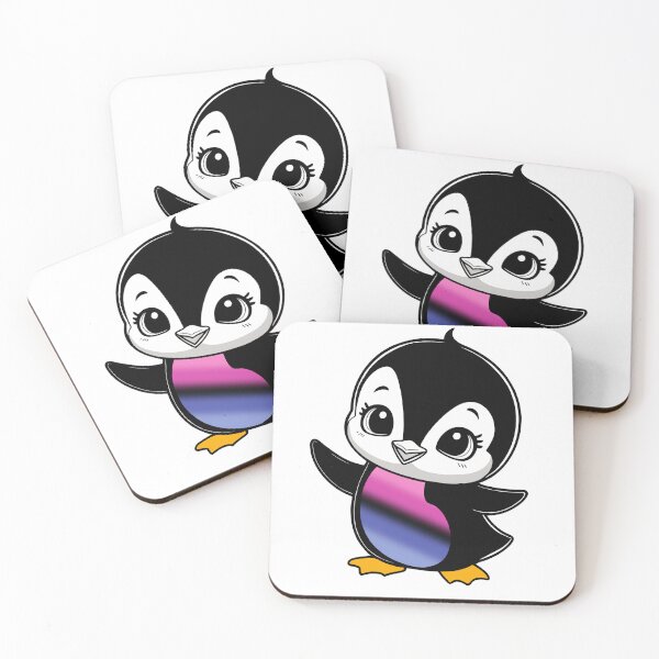 Item preview, Omnisexual Pride Baby Penguin, Kawaii Omni Flag Penguin designed and sold by Travelslightly.