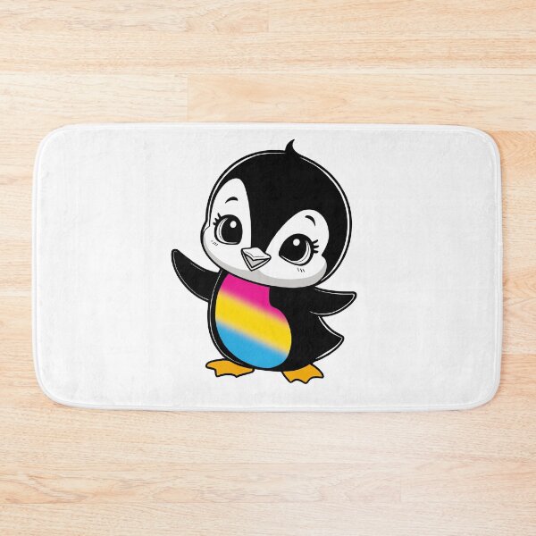 Item preview, Pansexual Pride Baby Penguin, Kawaii Pan Flag Penguin designed and sold by Travelslightly.
