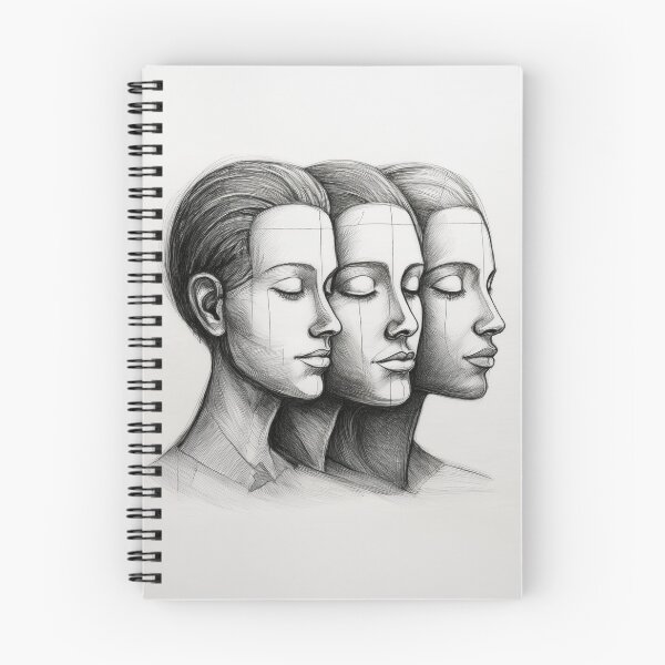 Item preview, Three female faces illustration Design. designed and sold by HEMRO.