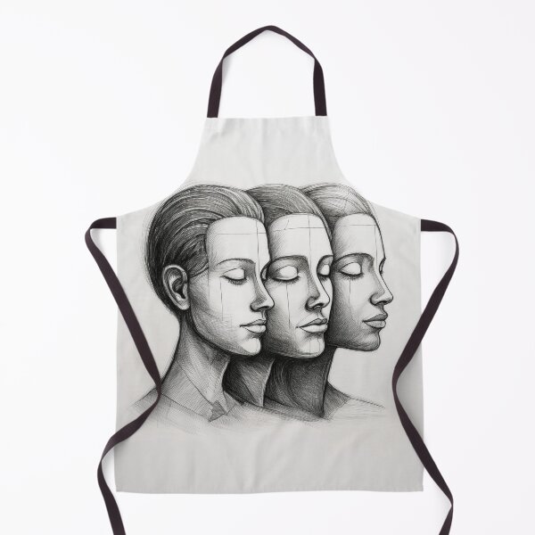 Item preview, Three female faces illustration Design. designed and sold by HEMRO.