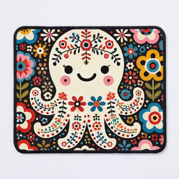 Item preview, Scandinavian Folk Art - cute baby Octopus by heidiannemorris designed and sold by FOLK ART FUSION.