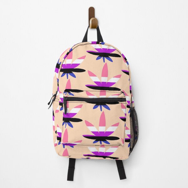 Item preview, Genderfluid Flag Pride Cannabis Leaf - LGBTQ+ Stoner Art designed and sold by Cannaxes Studio.