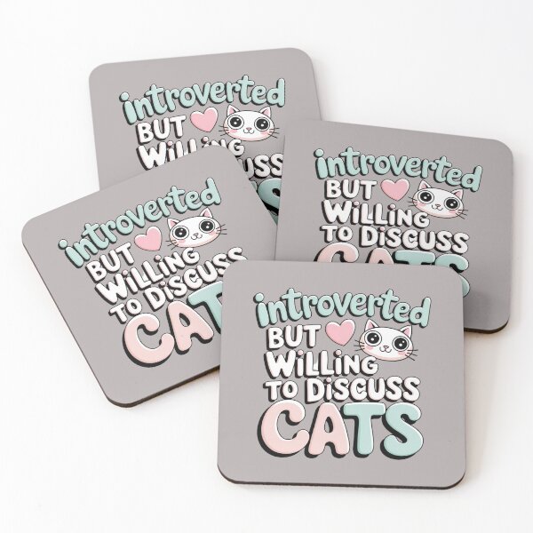 Item preview, Introverted but willing to discuss cats designed and sold by artchic4you.