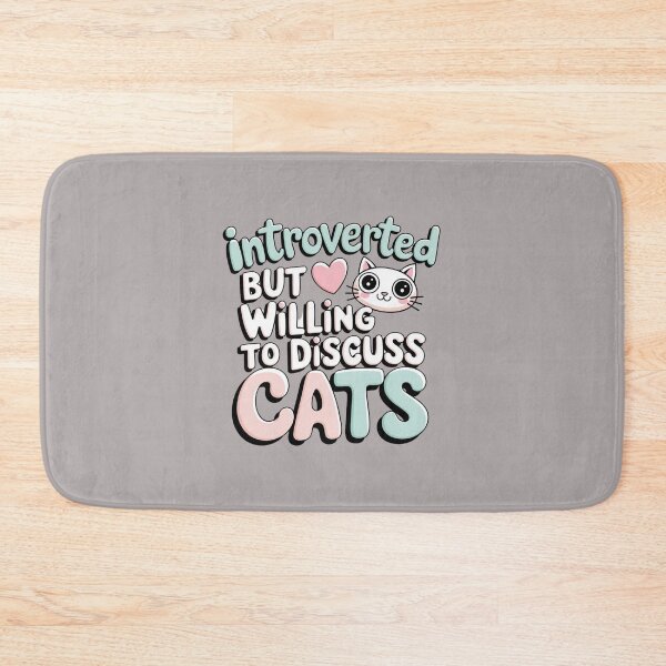Item preview, Introverted but willing to discuss cats designed and sold by artchic4you.