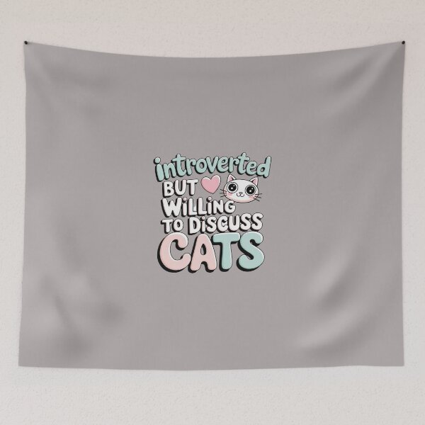 Item preview, Introverted but willing to discuss cats designed and sold by artchic4you.
