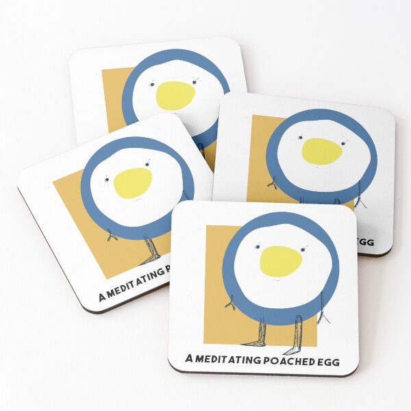 Item preview, A meditating poached egg  designed and sold by ones-artstudio.